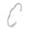304 Stainless Steel Open Cuff  Bangles for Women BJEW-R019-03P-01-4