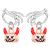 Alloy Enamel Stud Earrings PW-WG0AEA6-01-5