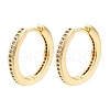 Brass Micro Pave Cubic Zirconia Hoop Earrings for Women EJEW-N054-57G-1