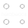 Unicraftale 4Pcs 2 Styles 304 Stainless Steel Spring Gate Ring STAS-UN0059-43B-1