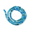 Natural Stripe Agate Beads Strands G-G581-4mm-05-4