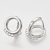 Hoop Earring Findings X-KK-T048-007P-NF-2