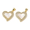 Brass Pendants KK-H002-12B-G-RS-1