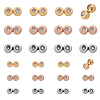   24Pcs 6 Styles Brass Beads FIND-PH0021-49-1