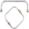CHGCRAFT 2Pcs 2 Style Aluminium Purse Handle Frame FIND-CA0003-24A-1