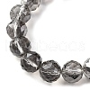 Transparent Electroplate Glass Beads Strands EGLA-N002-34E-F02-3