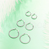 SHEGRACE Rhodium Plated 925 Sterling Silver Hoop Earrings JE835A-01-3