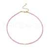 4Pcs 4 Colors Natural Cultured Freshwater Pearl & Glass Seed Beaded Necklaces NJEW-JN05234-4