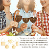 Acrylic Wine Glass Charms AJEW-GA00009-6
