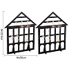 Detachable Lovely House Acrylic Earring Display Stands EDIS-WH0029-48A-2