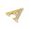 Rack Plating Brass Micro Pave Cubic Zirconia Pendant KK-H449-76G-19-3