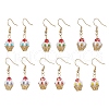 Ice Cream Cup Handmade Glass Seed Beads Dangle Earrings for Women EJEW-MZ00392-2