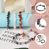 Fashewelry 5Pcs 5 Style Natural Mixed Stone Chip Beads Stretch Bracelets for Women BJEW-FW0001-03-12