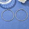 Tarnish Resistant 304 Stainless Steel Big Hoop Earrings EJEW-F105-04P-5