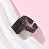 Natural Black Tourmaline Rings RJEW-B122-03R-3