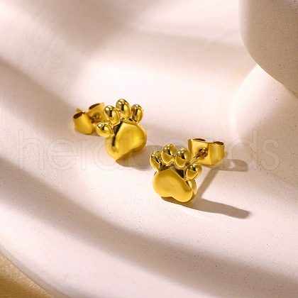 304 Stainless Steel Stud Earrings for Women EJEW-Z092-01G-04-1