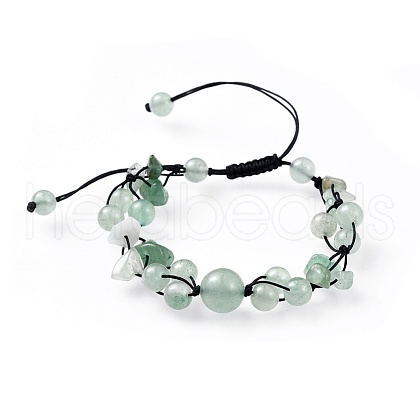 Adjustable Nylon Cord Braided Bead Bracelets BJEW-JB04602-02-1