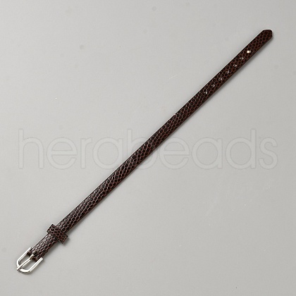 Flat PU Imitation Leather Cord Bracelets for Women Men BJEW-WH20008-03A-1
