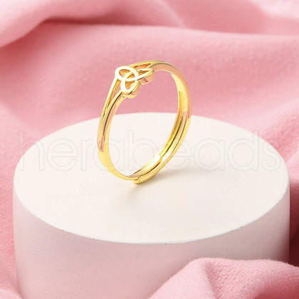 Brass Adjustable Rings for Women RJEW-R005-05G-1