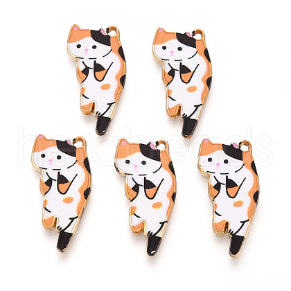 Alloy Enamel Pendants ENAM-N063-01B-1