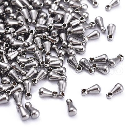 Tarnish Resistant 304 Stainless Steel Chain Findings teardrop STAS-Q177-01-1