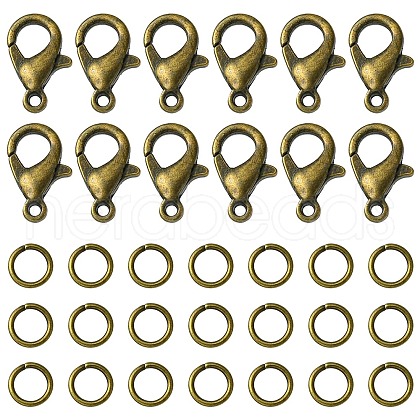 50Pcs Zinc Alloy Lobster Claw Clasps FIND-YW0003-98AB-1