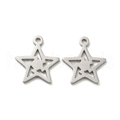 304 Stainless Steel Charms STAS-L022-035P-1