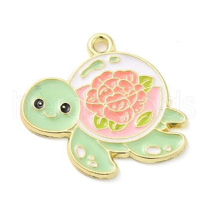 Alloy Enamel Pendants X-ENAM-R146-02B-1