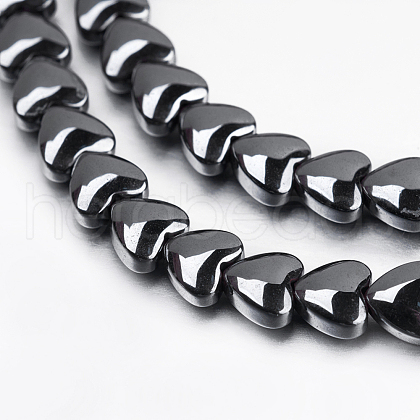 Non-magnetic Synthetic Hematite Beads Strands G-P341-38-4mm-1