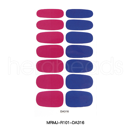 Full Cover Nail Art Stickers Stickers Decals MRMJ-R101-DA316-1