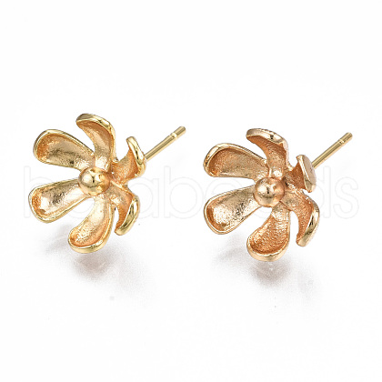 Brass Earring Findings KK-S356-362-NF-1