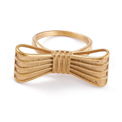 Ion Plating(IP) 304 Stainless Steel Finger Rings RJEW-K233-26B-G-1
