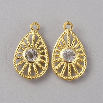 Iron Rhinestone Pendants IFIN-TAC0052-43B-1