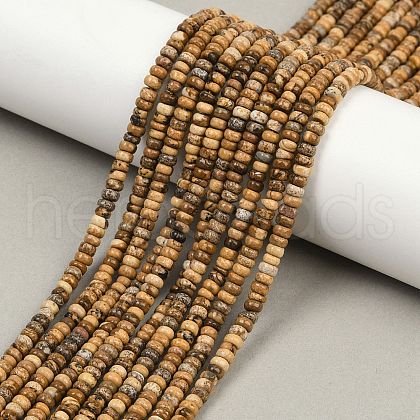 Natural Picture Jasper Beads Strands G-H292-A23-01-1