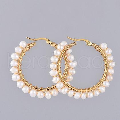 304 Stainless Steel Hoop Earrings EJEW-JE03836-1