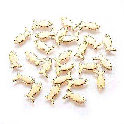 201 Stainless Steel Charms STAS-E447-09G-1