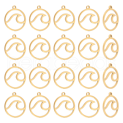 Unicraftale 30Pcs 201 Stainless Steel Pendants STAS-UN0046-01-1