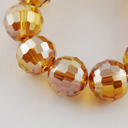 Electroplate Glass Bead Strands EGLA-R040-12mm-12-1