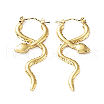 304 Stainless Steel Hoop Earring EJEW-M231-03A-G-1