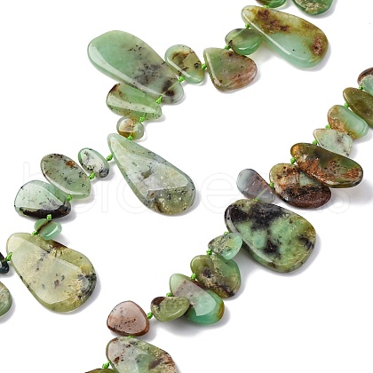 Natural Chrysoprase Beads Strands G-F645-16-01-1
