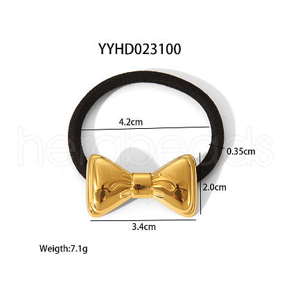 Stainless Steel Elastic Hair Ties for Women Girls DU6634-4-1
