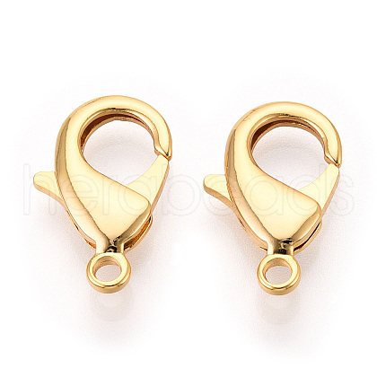 Brass Lobster Claw Clasps KK-YW0004-01E-G-1