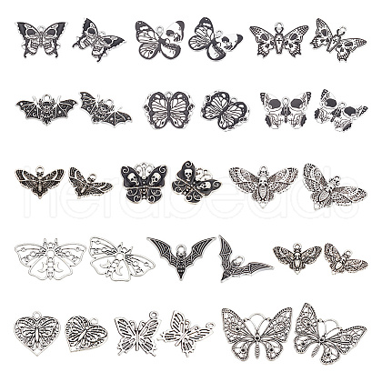 ARRICRAFT 45pcs 15 styles Halloween Alloy Enamel & Tibetan Style Pendants ENAM-AR0001-56-1