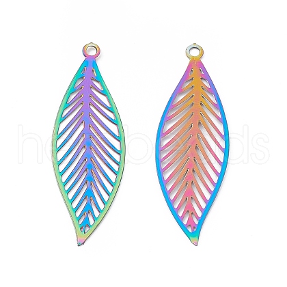 201 Stainless Steel Pendants X-STAS-B038-05MC-1