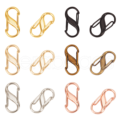   12Pcs 6 Colors Zinc Alloy DIY Bags Adjustable Clasps Accessories FIND-PH0002-89-1