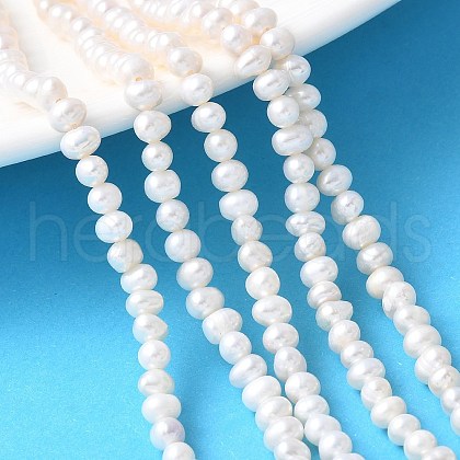 Natural Cultured Freshwater Pearl Beads Strands PEAR-I007-07R-02-1