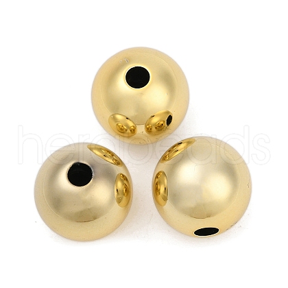 Plating Acrylic Beads OACR-B031-04G-16mm-1