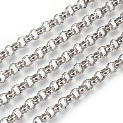 Tarnish Resistant 304 Stainless Steel Rolo Chains CHS-L017-18C-1