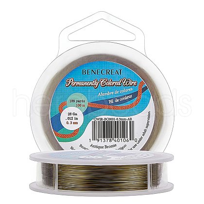 Round Craft Copper Wire CWIR-BC0001-0.3mm-AB-1