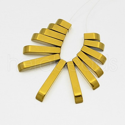 Rectangle Non-magnetic Synthetic Hematite Beads Strands G-D619-03-1
